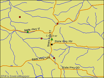 Crocker, Missouri environmental map by EPA