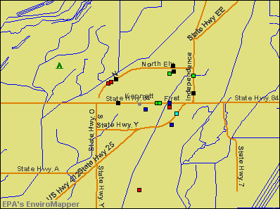 Kennett, Missouri environmental map by EPA