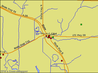 Mound City, Missouri environmental map by EPA
