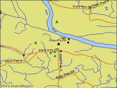 New Haven, Missouri environmental map by EPA