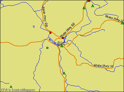Noel, Missouri environmental map by EPA