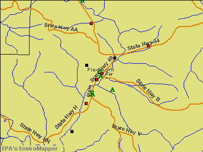 Piedmont, Missouri environmental map by EPA