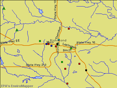 Richmond, Missouri environmental map by EPA
