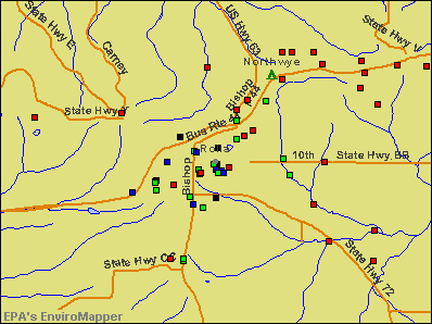 Rolla, Missouri environmental map by EPA