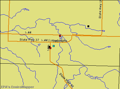 Sarcoxie, Missouri environmental map by EPA