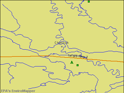 Chinook, Montana environmental map by EPA