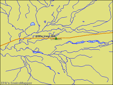 Lincoln, Montana environmental map by EPA
