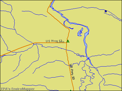 Lolo, Montana environmental map by EPA