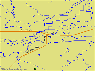 Malta, Montana environmental map by EPA