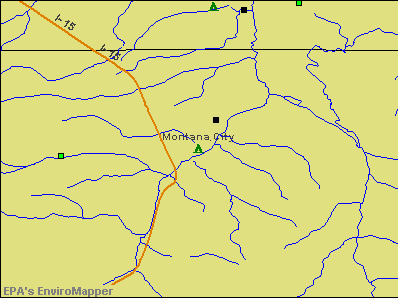 Montana City, Montana environmental map by EPA