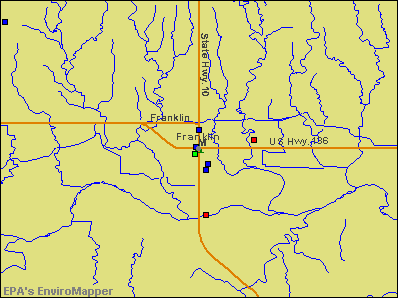 Franklin, Nebraska environmental map by EPA