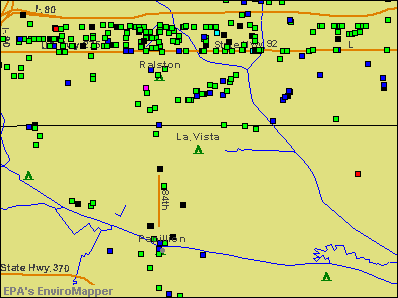 La Vista, Nebraska environmental map by EPA