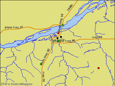 Louisville, Nebraska environmental map by EPA