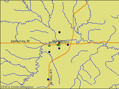 Madison, Nebraska environmental map by EPA