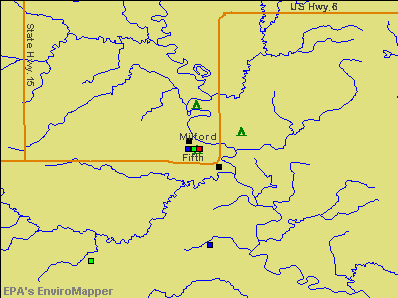 Milford, Nebraska environmental map by EPA