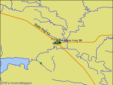 Pierce, Nebraska environmental map by EPA