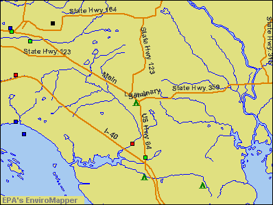 Lamar, Arkansas environmental map by EPA