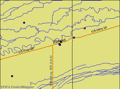 Shelton, Nebraska environmental map by EPA
