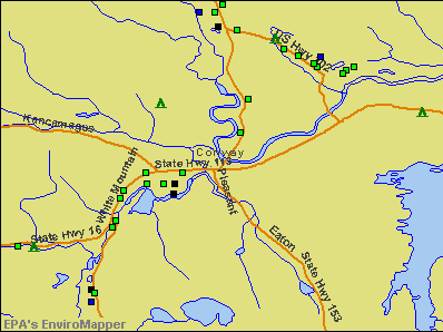 Conway, New Hampshire environmental map by EPA