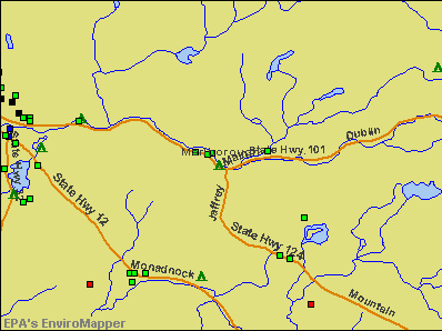Marlborough, New Hampshire environmental map by EPA