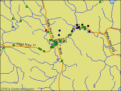 Newport, New Hampshire environmental map by EPA