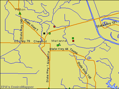 Marianna, Arkansas environmental map by EPA