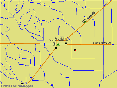 Marmaduke, Arkansas environmental map by EPA