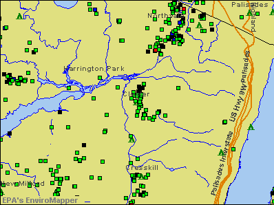 Closter, New Jersey environmental map by EPA