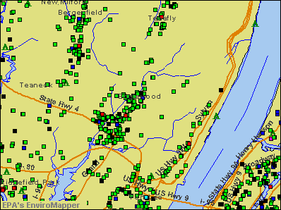 Englewood, New Jersey environmental map by EPA
