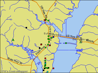 Eufaula, Alabama environmental map by EPA