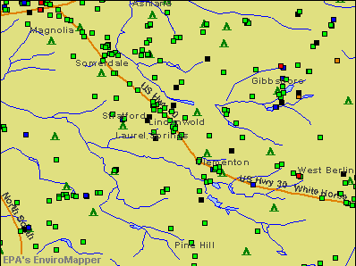Lindenwold, New Jersey environmental map by EPA
