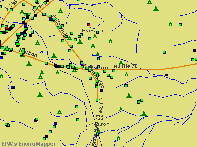Marlton, New Jersey environmental map by EPA