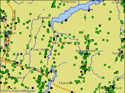 New Milford, New Jersey environmental map by EPA