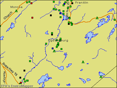 Ogdensburg, New Jersey environmental map by EPA