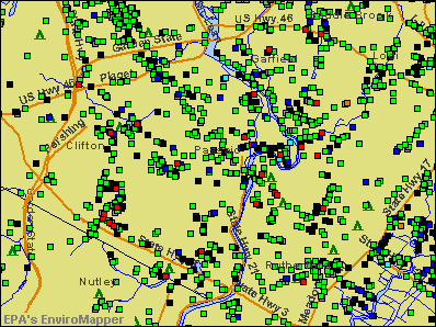 Passaic, New Jersey environmental map by EPA
