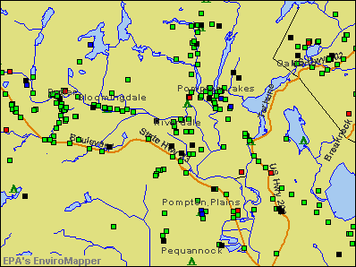 Riverdale, New Jersey environmental map by EPA
