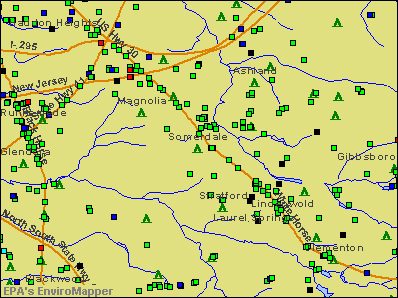 Somerdale, New Jersey environmental map by EPA