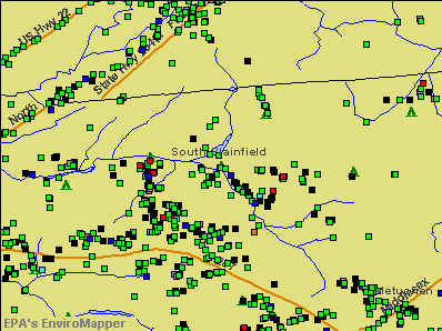 South Plainfield, New Jersey environmental map by EPA
