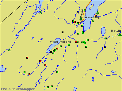 West Milford, New Jersey environmental map by EPA