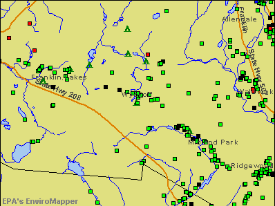 Wyckoff, New Jersey environmental map by EPA