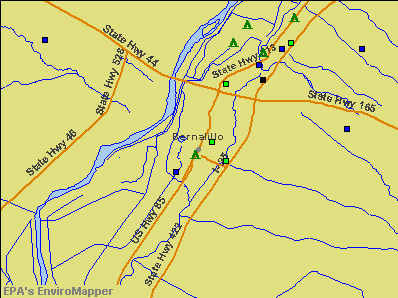 Bernalillo, New Mexico environmental map by EPA