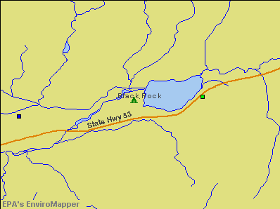 Black Rock, New Mexico environmental map by EPA