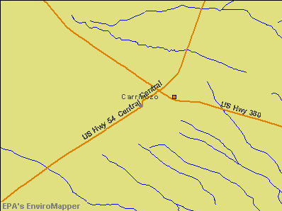 Carrizozo, New Mexico environmental map by EPA