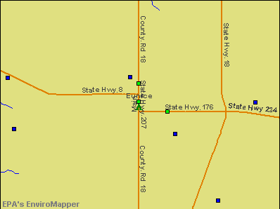 Eunice, New Mexico environmental map by EPA