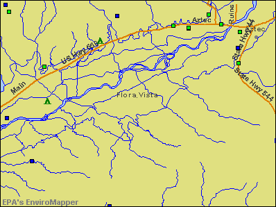 Flora Vista, New Mexico environmental map by EPA