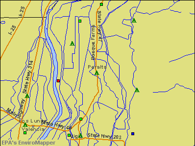 Peralta, New Mexico environmental map by EPA