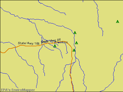 Placitas, New Mexico environmental map by EPA