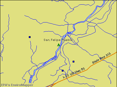 San Felipe Pueblo, New Mexico environmental map by EPA