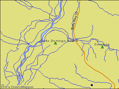 Santo Domingo Pueblo, New Mexico environmental map by EPA