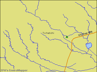 Tohatchi, New Mexico environmental map by EPA